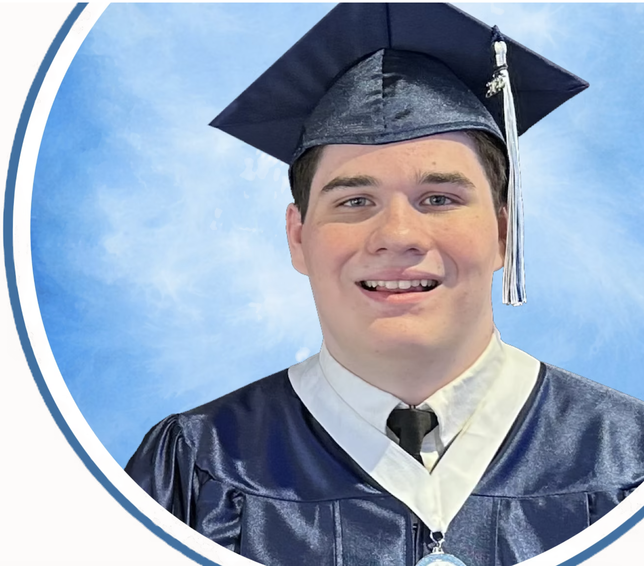 Jacob in graduation attire